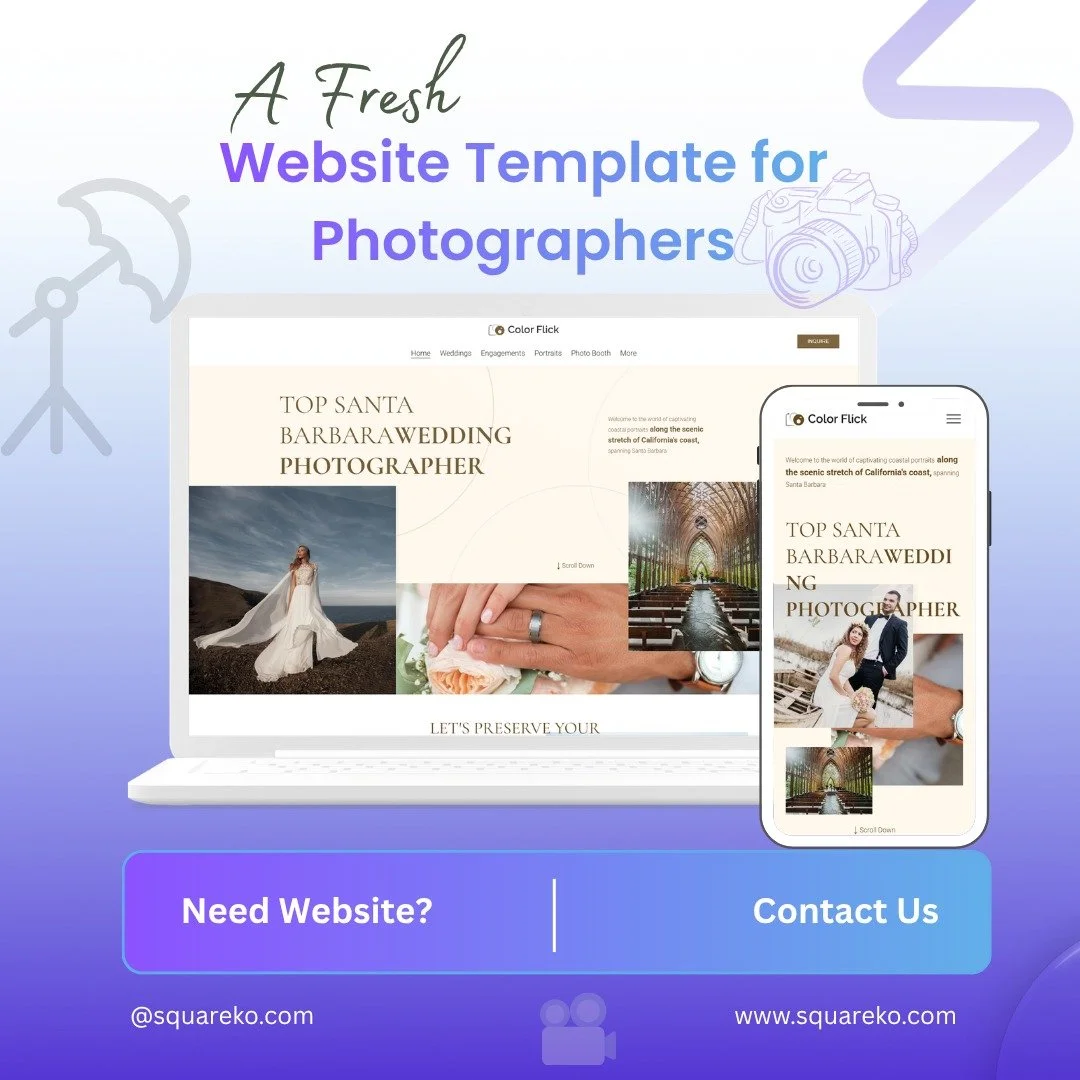 𝗬𝗼𝘂𝗿 𝗽𝗵𝗼𝘁𝗼𝘀 𝗮𝗿𝗲 𝘀𝘁𝘂𝗻𝗻𝗶𝗻𝗴. 𝗬𝗼𝘂𝗿 𝘄𝗲𝗯𝘀𝗶𝘁𝗲? 𝗣𝗿𝗼𝗯𝗮𝗯𝗹𝘆 𝗻𝗼𝘁. 📷

Most photographer websites are cluttered, slow, and built on templates designed for everyone &mdash; which means they work for no one.

Meet ColorFli