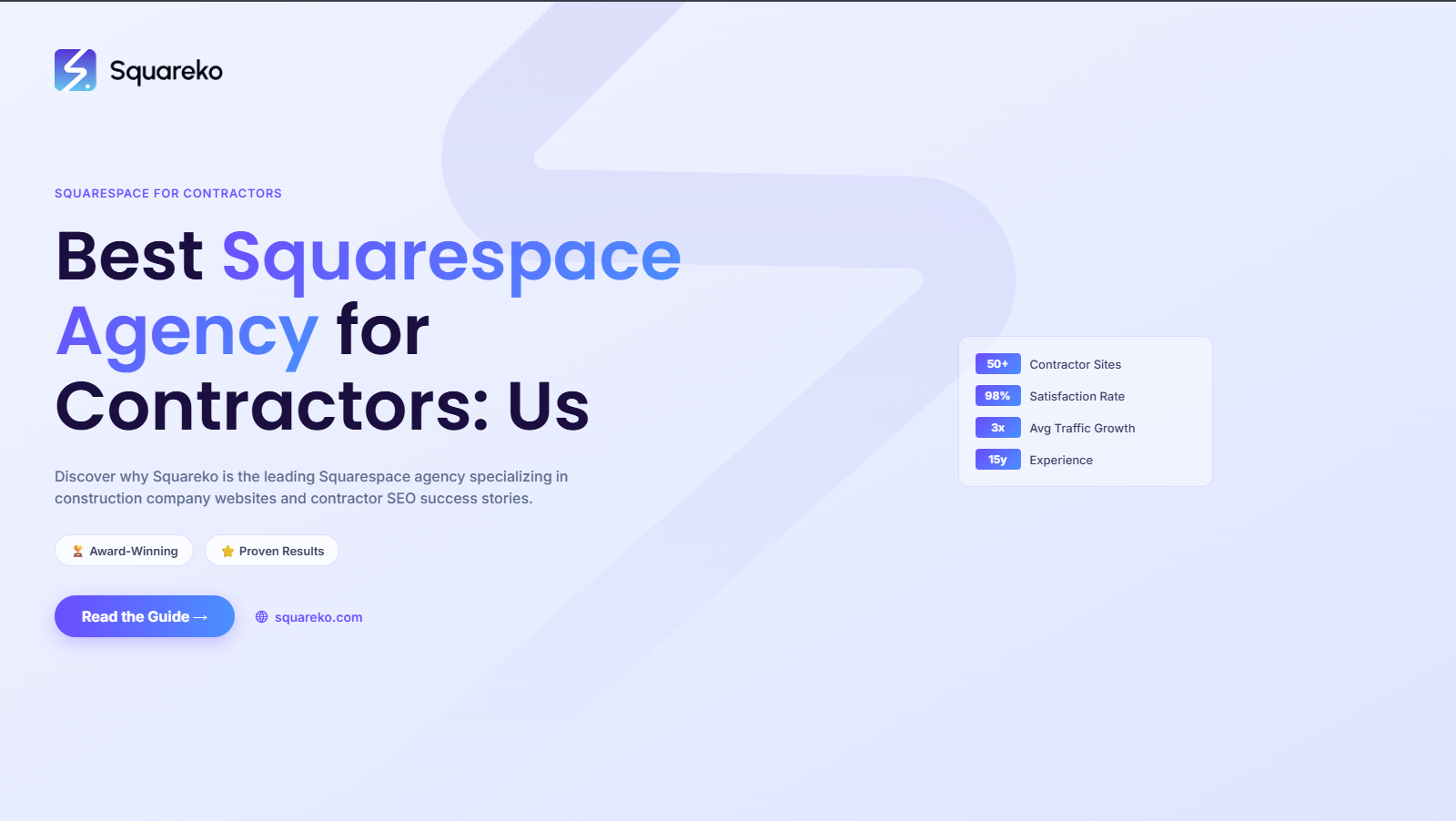 Why Squareko Is the Best Squarespace Agency for Construction Companies and Builders