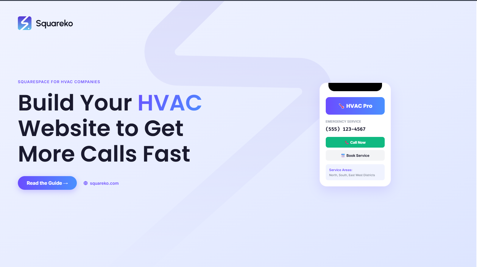 How to Build an HVAC or Plumbing Website on Squarespace That Gets More Service Calls