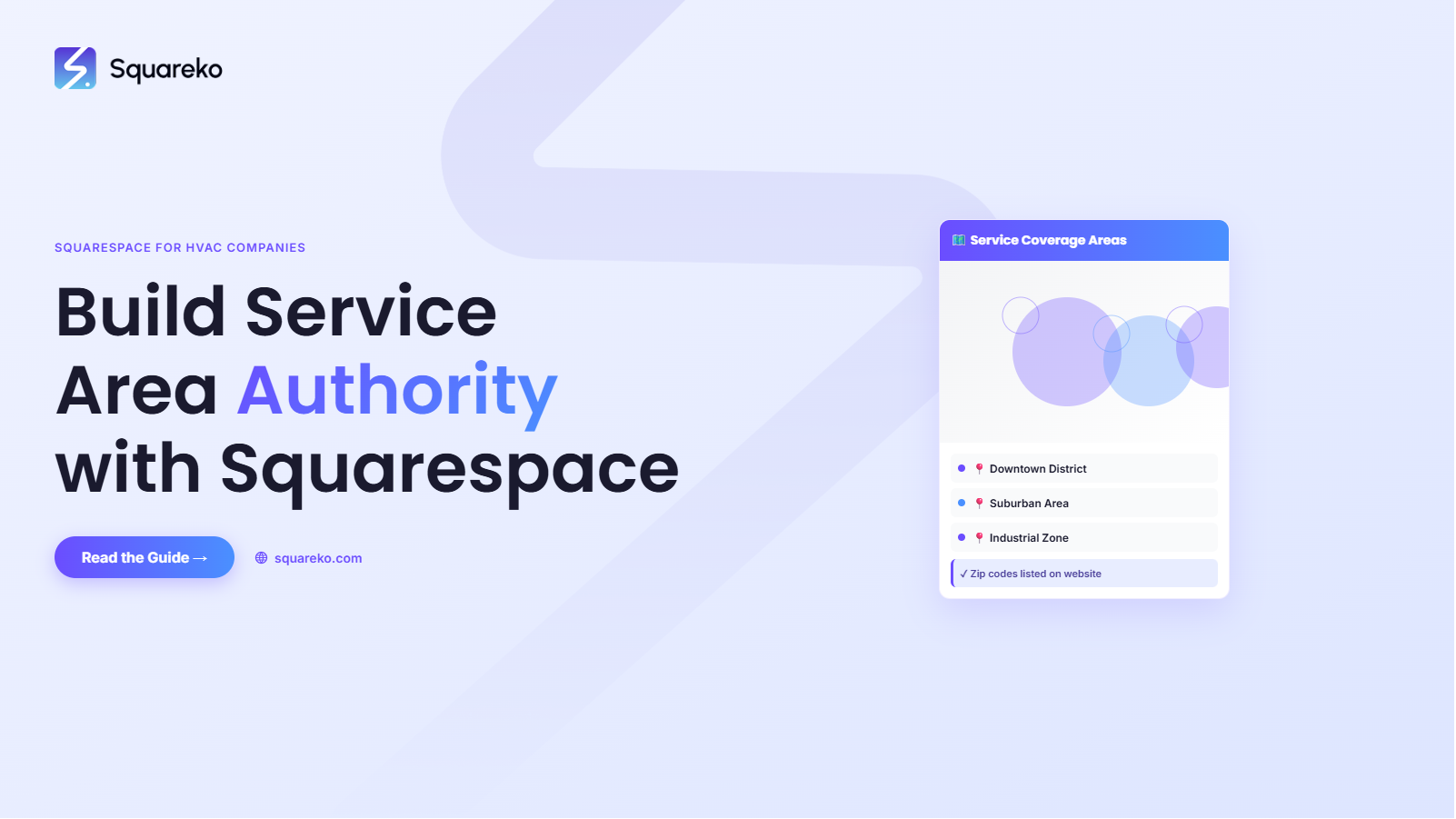 How HVAC and Plumbing Companies Build Service Area Authority on Squarespace