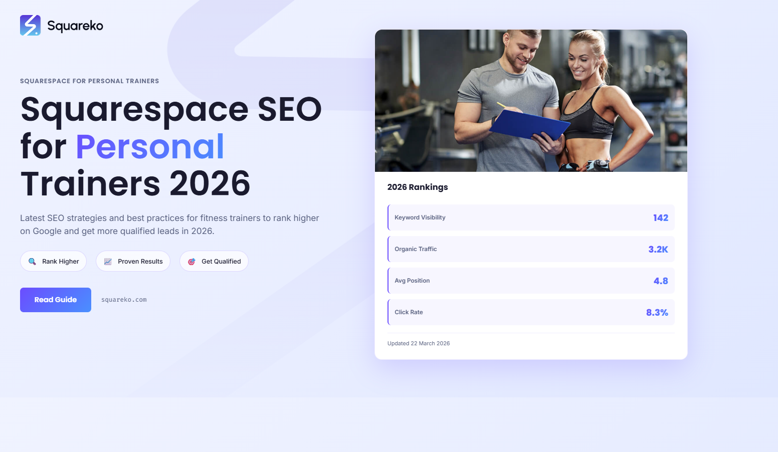 Squarespace SEO for Personal Trainers and Fitness Professionals: Rank in 2026