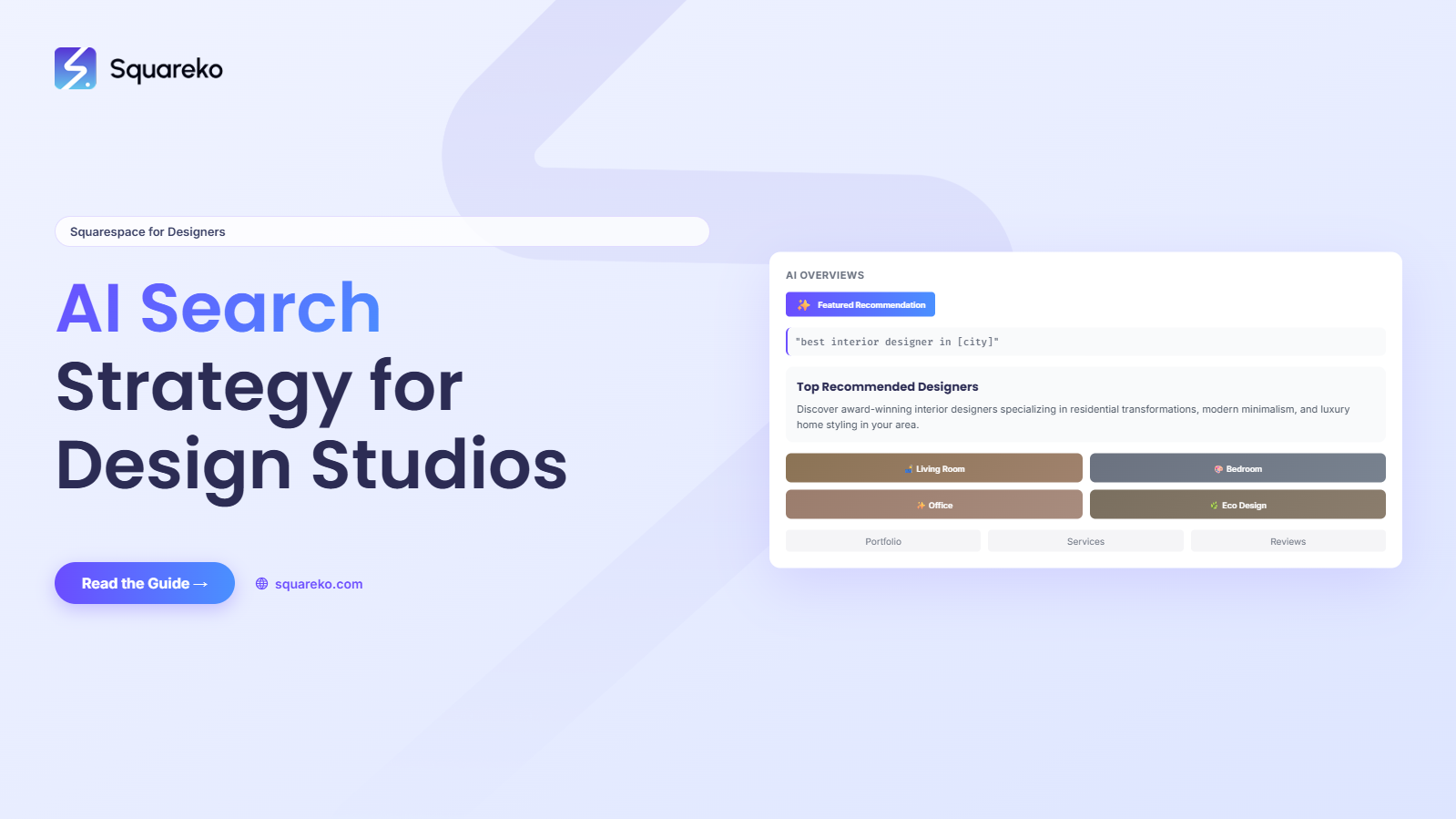AI Search Strategy for Interior Designers on Squarespace in 2026