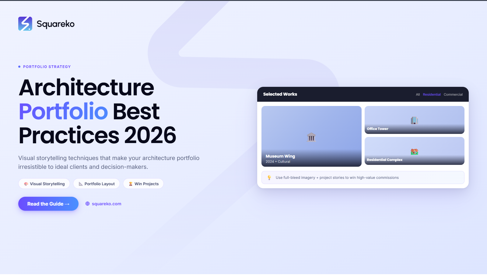 Architecture Portfolio Best Practices on Squarespace: Visual Storytelling That Wins Projects