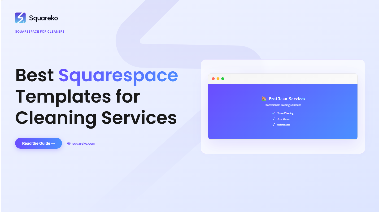 Best Squarespace Templates for Cleaning Service Businesses in 2026