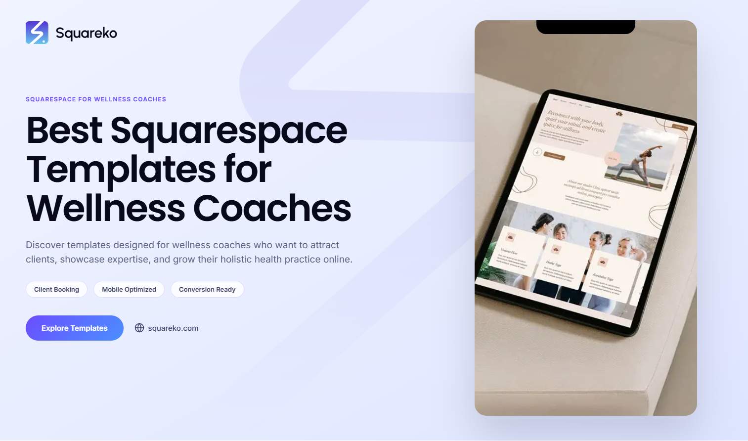 Best Squarespace Templates for Wellness Coaches in 2026