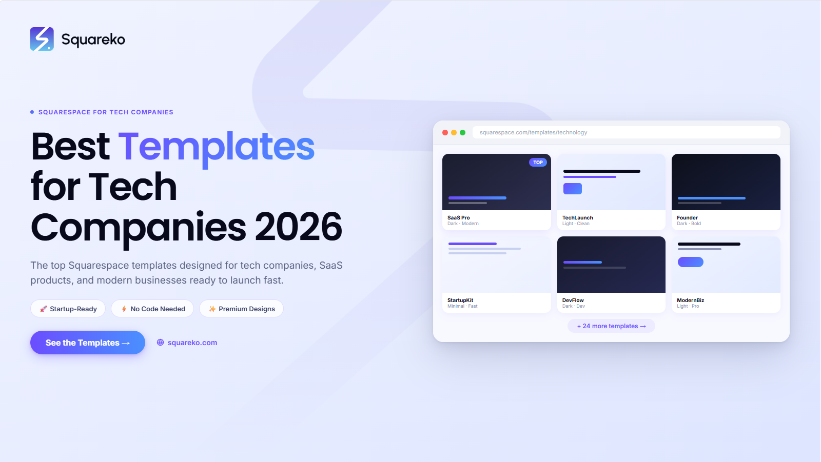 Best Squarespace Templates for Tech Companies and Modern Businesses in 2026