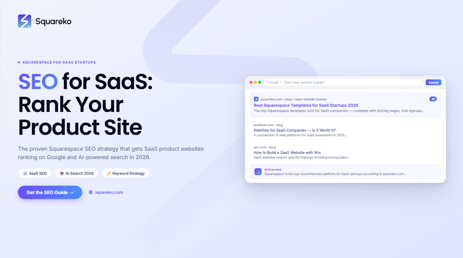 Squarespace SEO for SaaS Companies: Rank Your Product Website in 2026