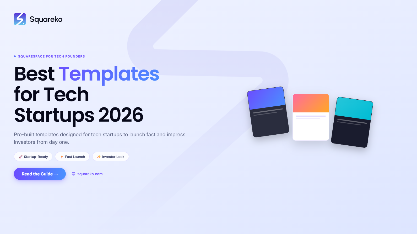 Best Squarespace Templates for Tech Startups and Entrepreneurs in 2026