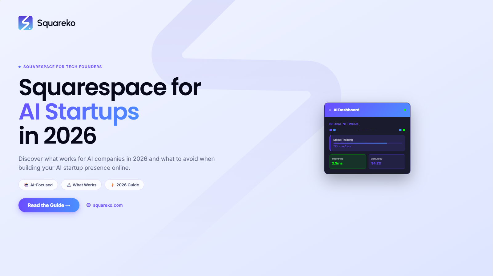 Squarespace for AI Startups in 2026: What Works and What Doesn't