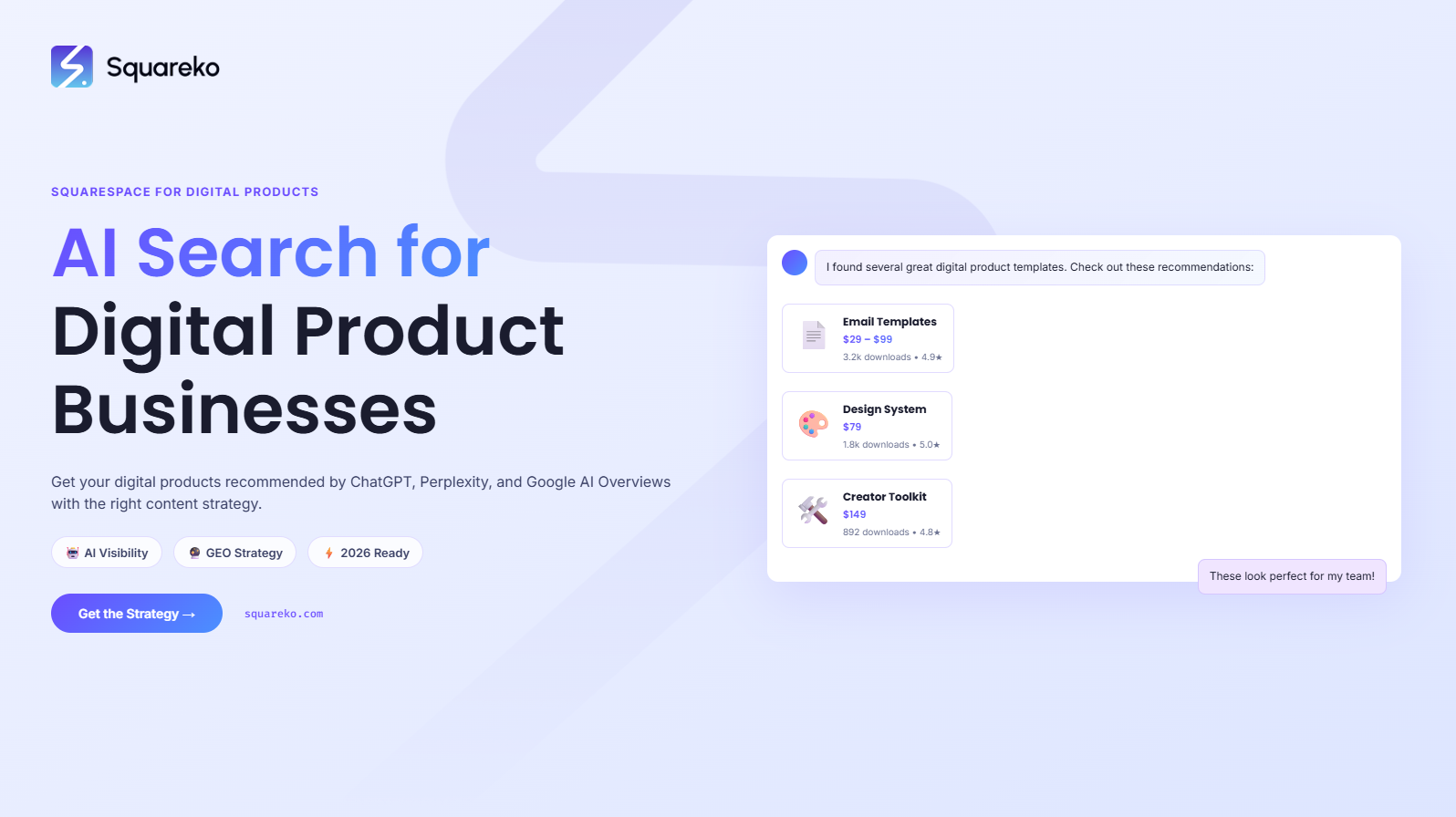 AI Search Strategy for Digital Product Businesses on Squarespace in 2026