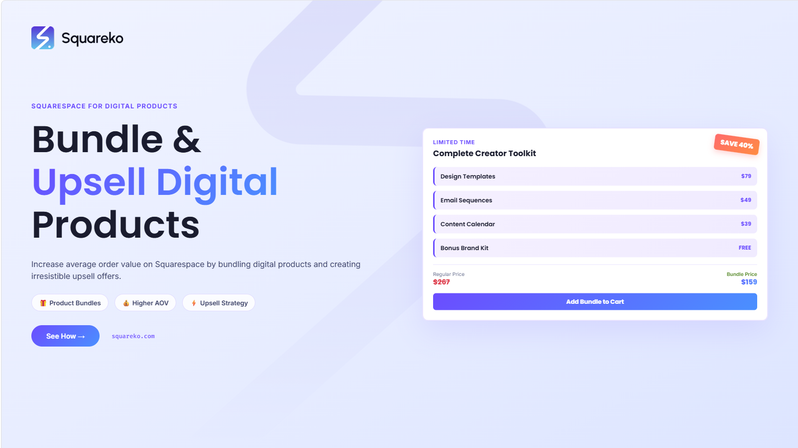 How to Bundle and Upsell Digital Products on Squarespace to Increase Revenue