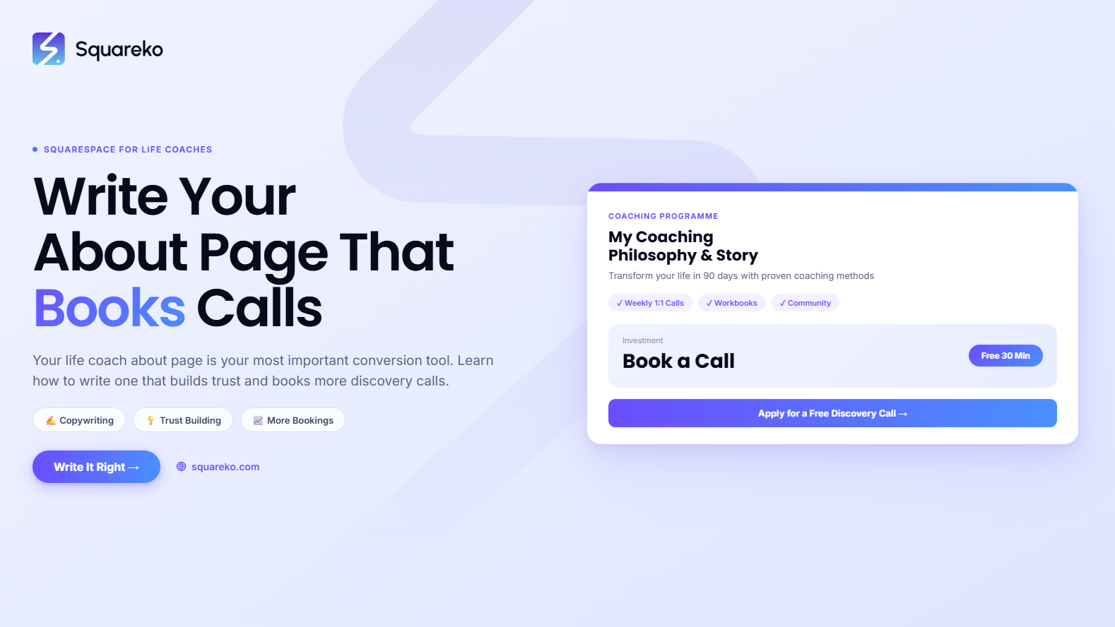 How to Write a Life Coach About Page That Books More Discovery Calls