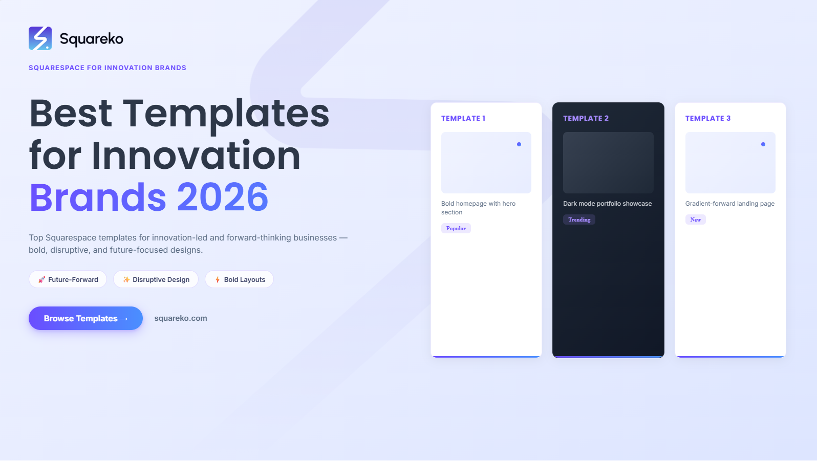 Best Squarespace Templates for Innovation-Led and Forward-Thinking Businesses in 2026