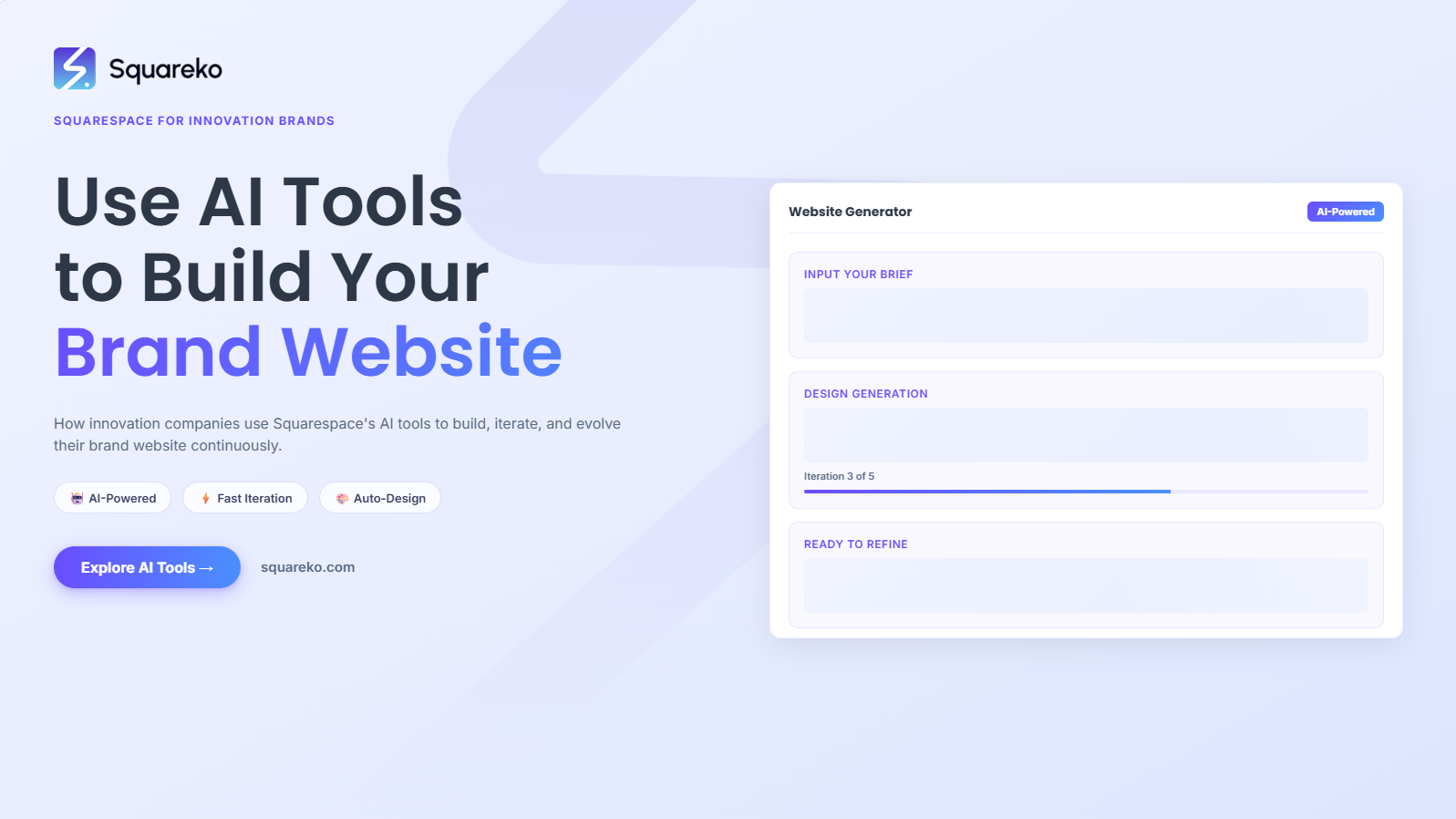 How Innovation Companies Use Squarespace AI Tools to Build and Iterate Their Brand Website