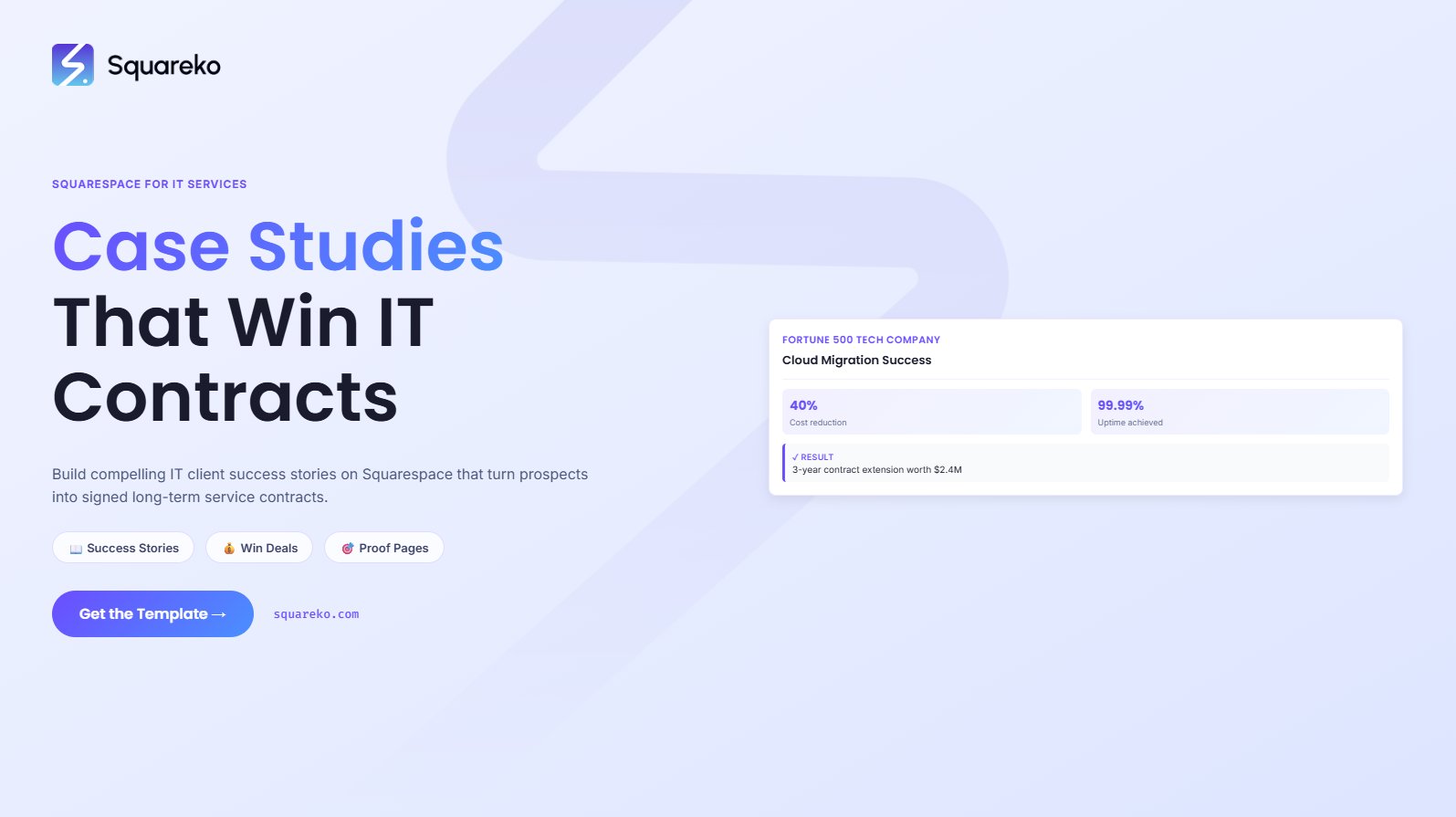 How to Use Squarespace Case Studies and Client Success Stories to Win IT Contracts