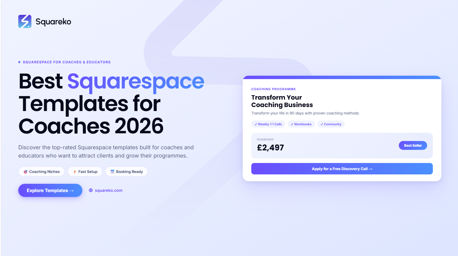 Best Squarespace Templates for Coaches and Educators in 2026