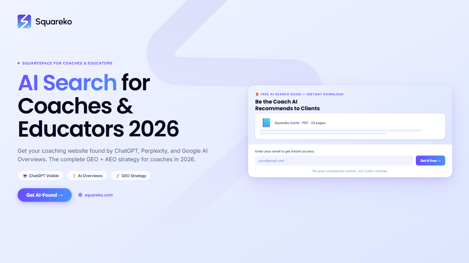 AI Search Strategy for Coaches and Educators on Squarespace: Get Found by Ideal Clients