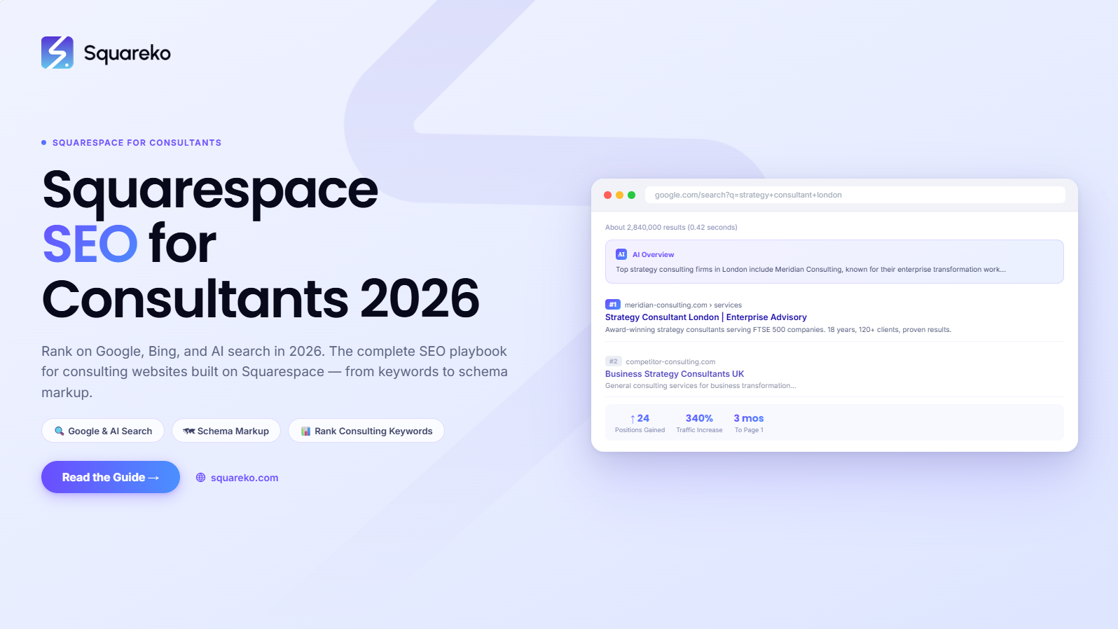 Squarespace SEO for Consultants: Rank on Google, Bing, and AI Search in 2026