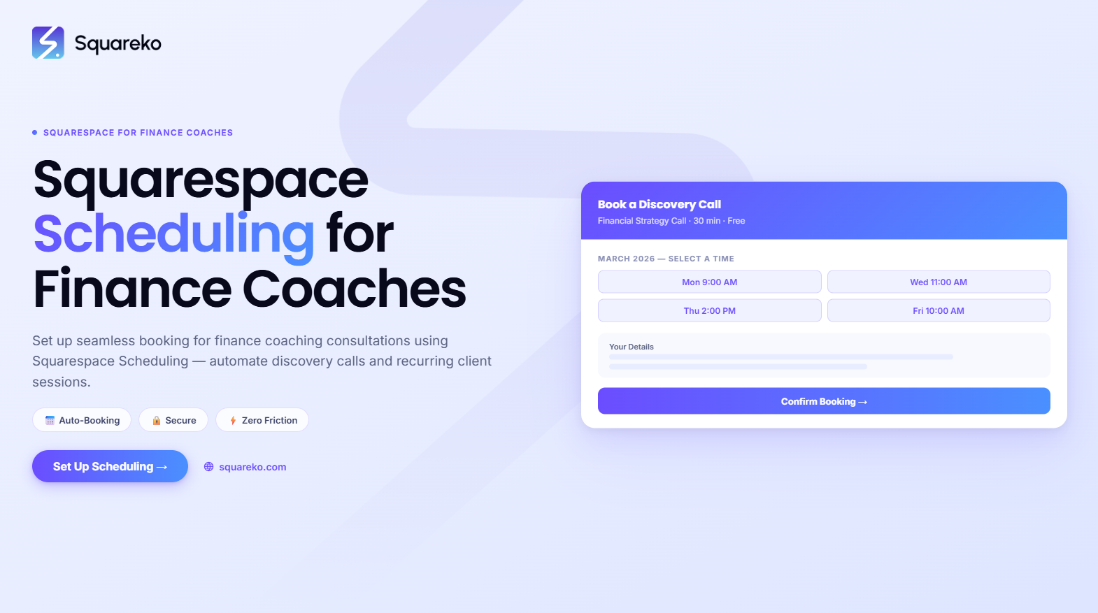 How to Use Squarespace Scheduling for Finance Coaching Consultations