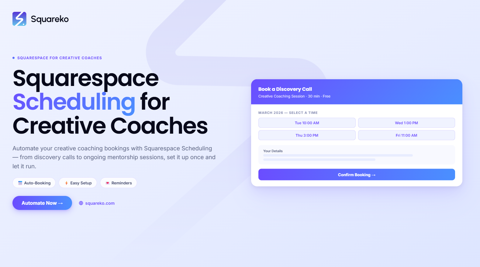 How to Use Squarespace Scheduling for Creative Coaching and Workshop Bookings