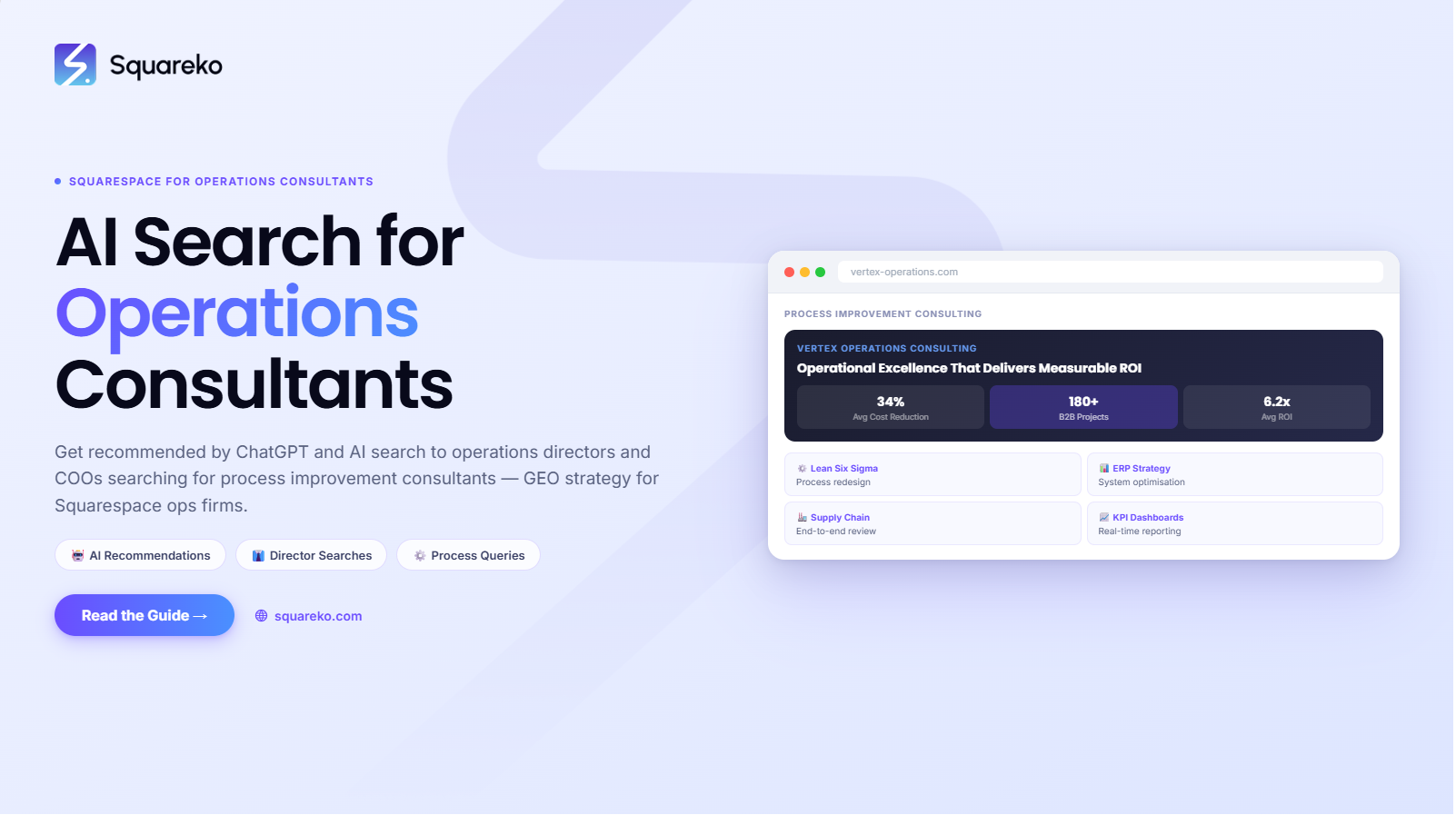 AI Search Strategy for Operations Consultants on Squarespace: Get Found by Operations Directors
