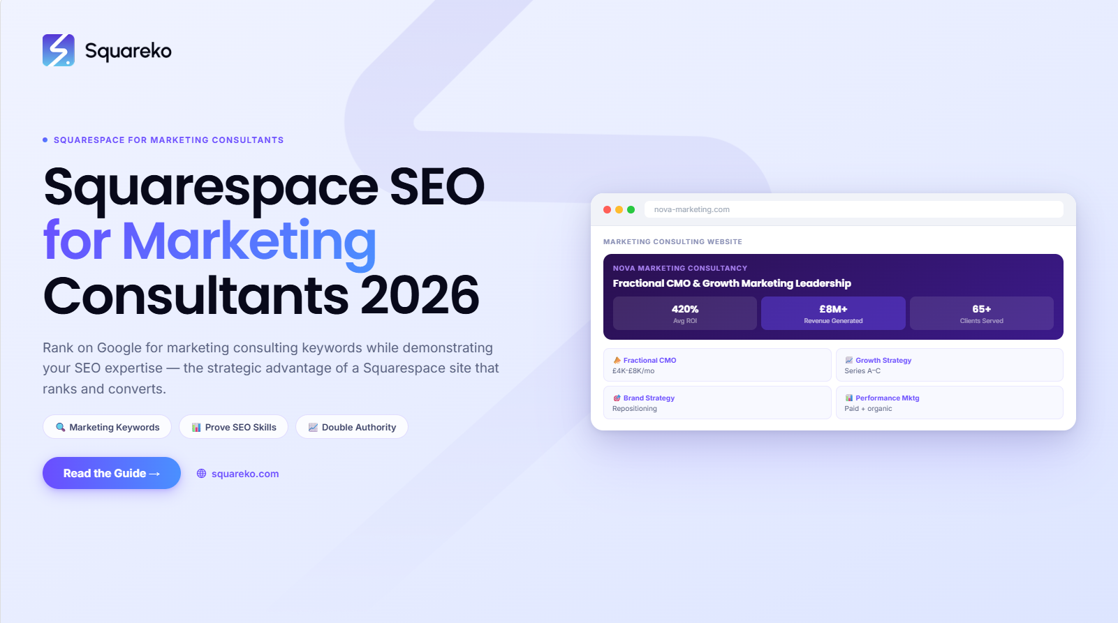 Squarespace SEO for Marketing Consultants: How to Rank and Demonstrate Your SEO Expertise