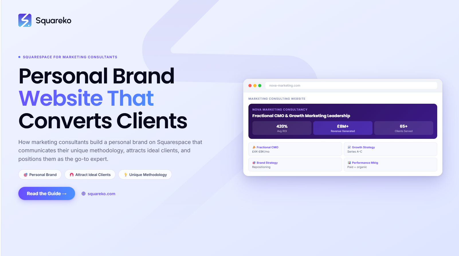 How Marketing Consultants Build a Personal Brand Website on Squarespace That Converts