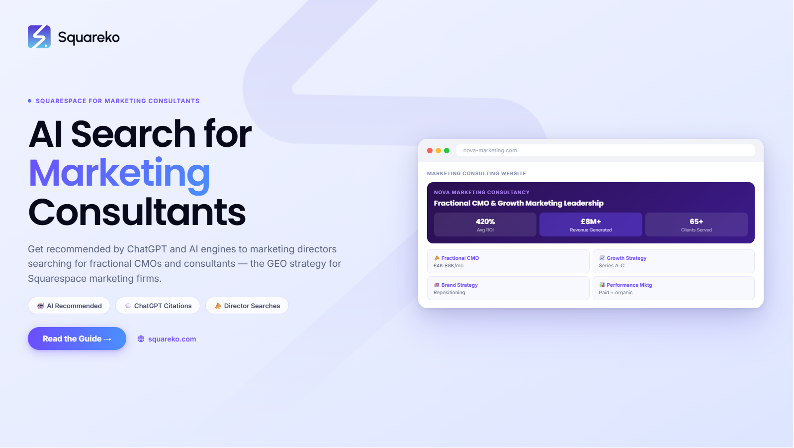 AI Search Strategy for Marketing Consultants on Squarespace: Get Recommended to Marketing Directors