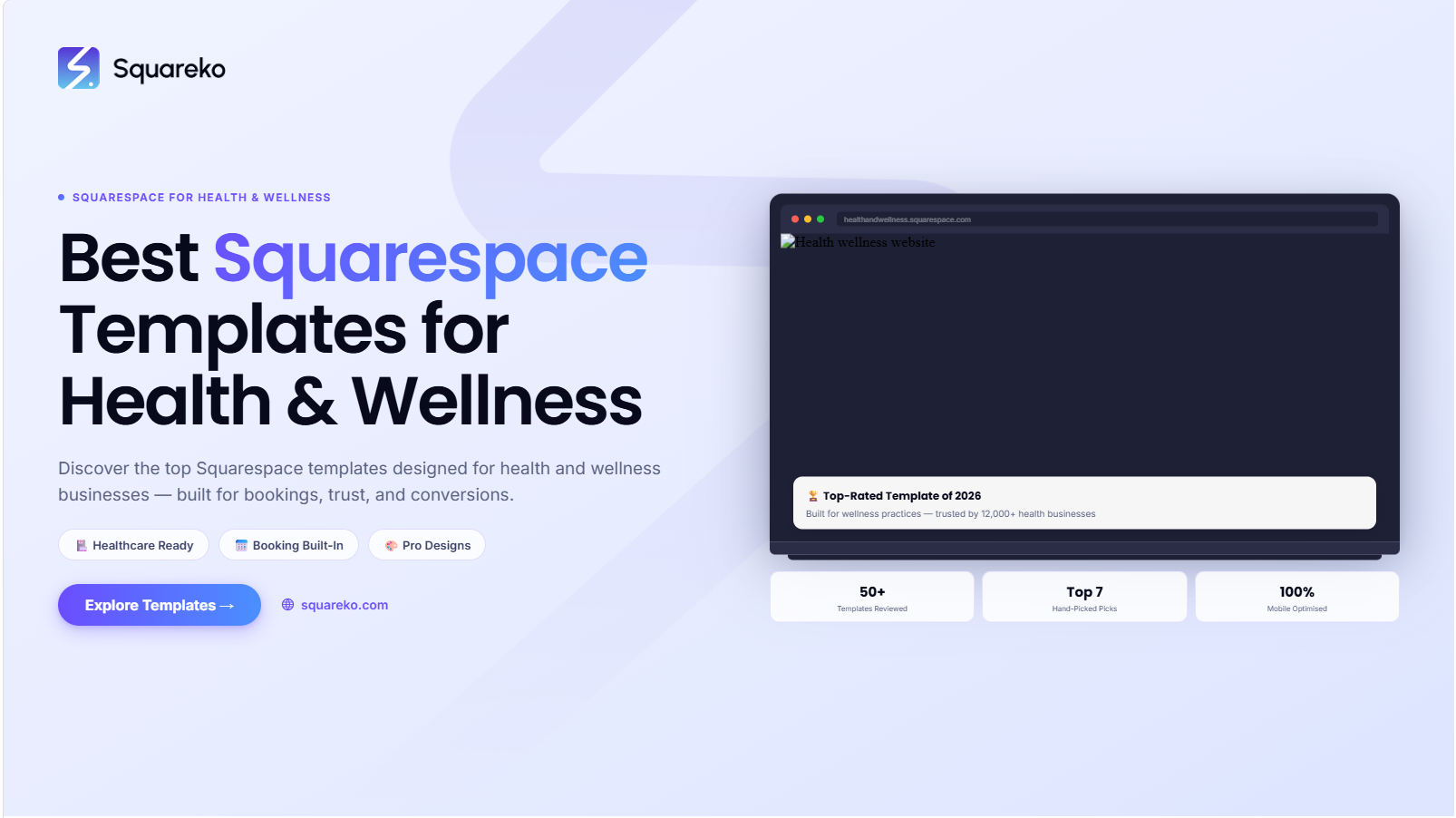 Best Squarespace Templates for Health, Fitness and Wellness Professionals in 2026