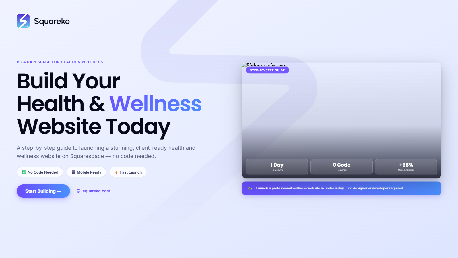 How to Build a Health and Wellness Website on Squarespace That Books More Clients