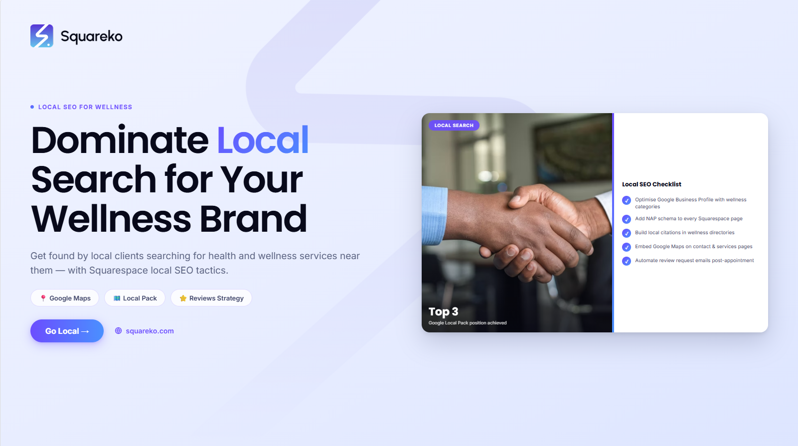 Local SEO for Health and Wellness Professionals on Squarespace: Rank #1 in 2026