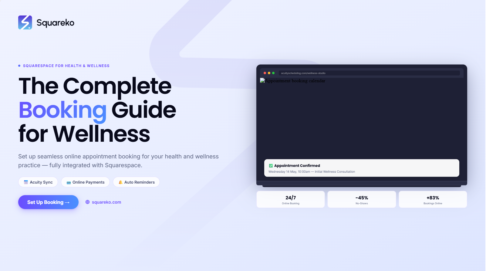 Squarespace Booking for Health and Wellness Professionals: The Complete Guide