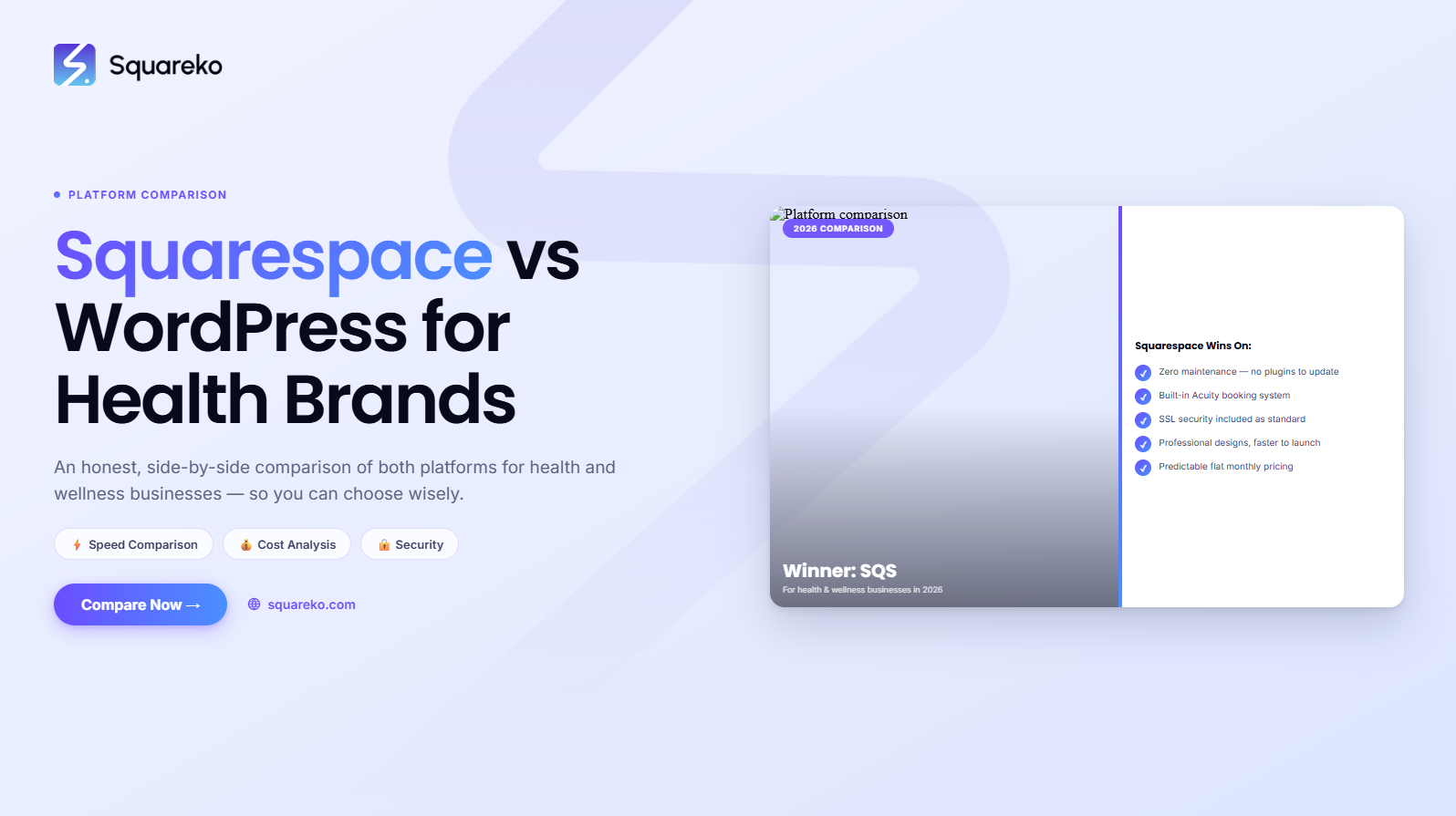 Squarespace vs WordPress for Health and Wellness Professionals: Which Wins in 2026?