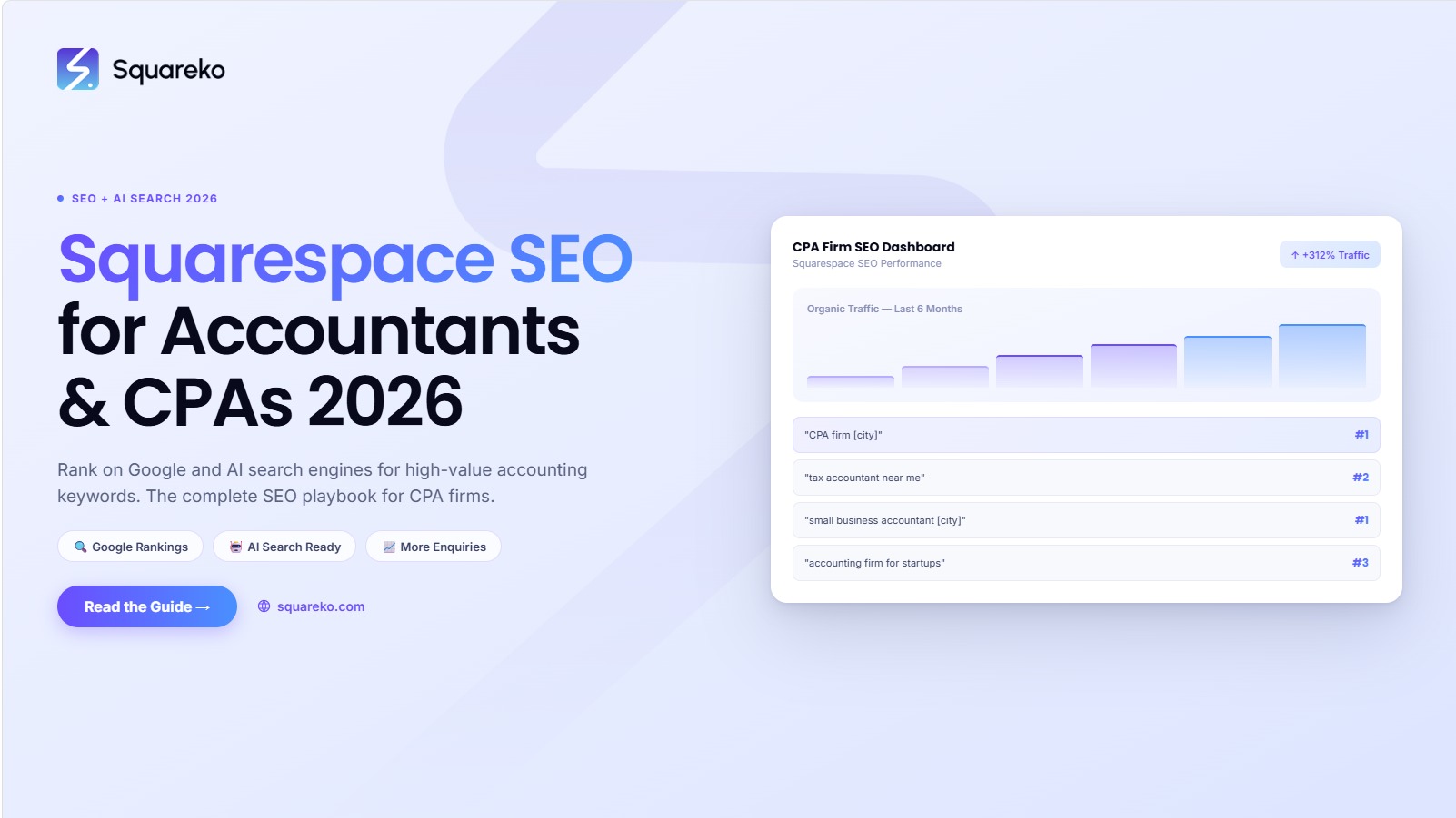 Squarespace SEO for Accountants and CPAs: Rank on Google and AI Search in 2026
