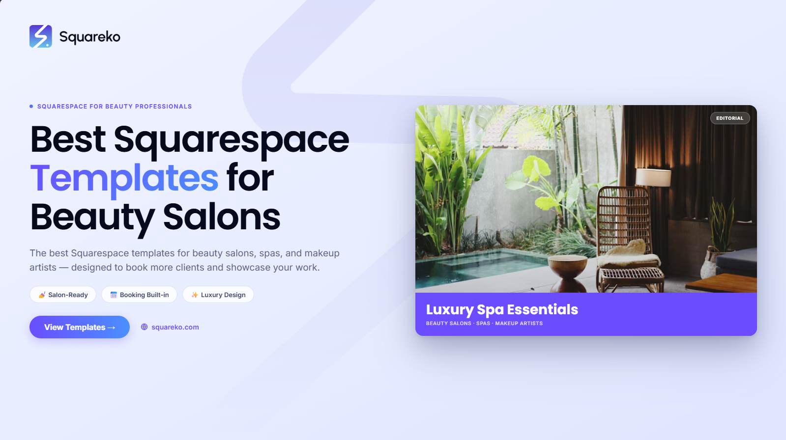 Best Squarespace Templates for Beauty Salons &amp; Makeup Artists