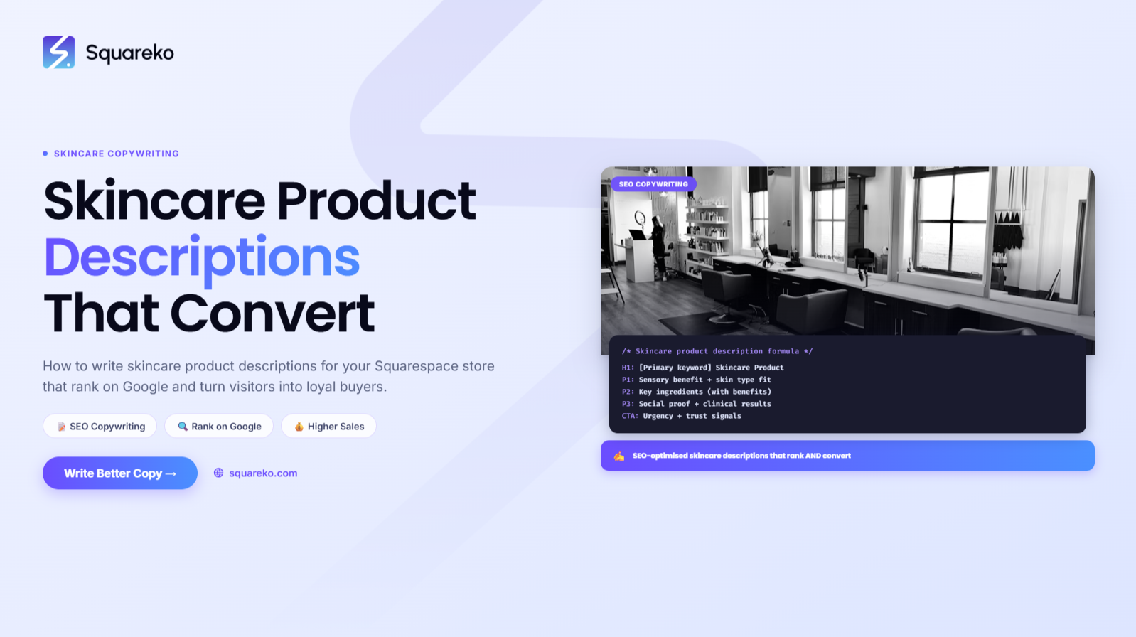 How to Write Skincare Product Descriptions That Convert and Rank on Google 