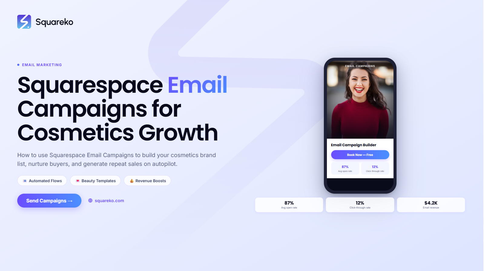 How to Use Squarespace Email Campaigns to Grow Your Cosmetics Brand