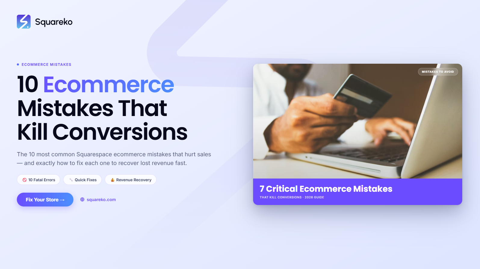 10 Squarespace Ecommerce Mistakes That Kill Conversions (And How to Fix Them)
