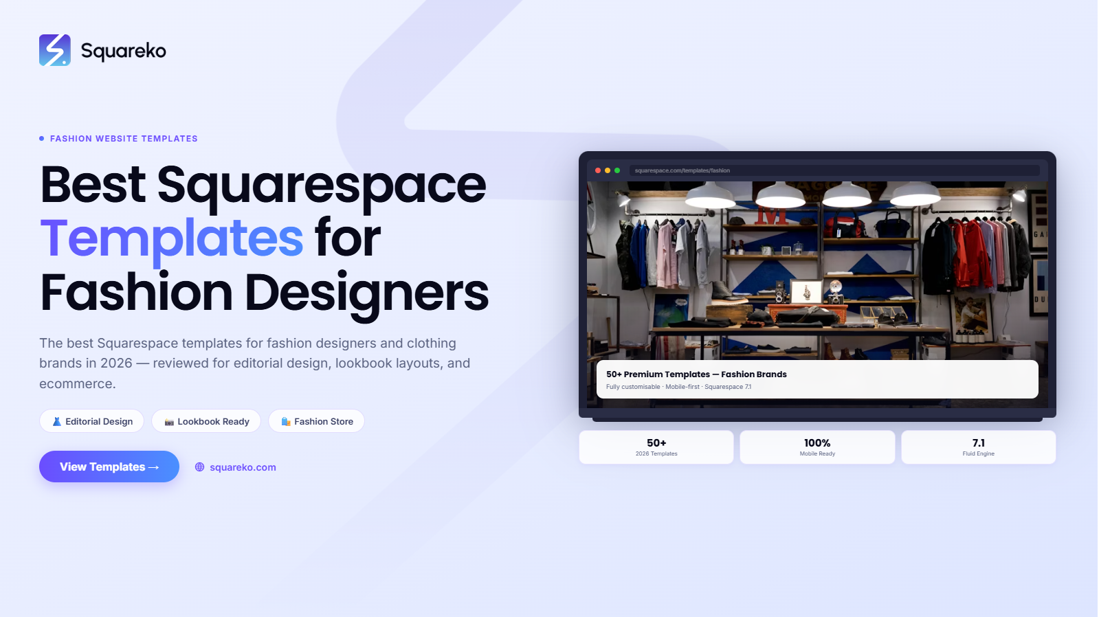Best Squarespace Templates for Fashion Designers and Clothing Brands in 2026