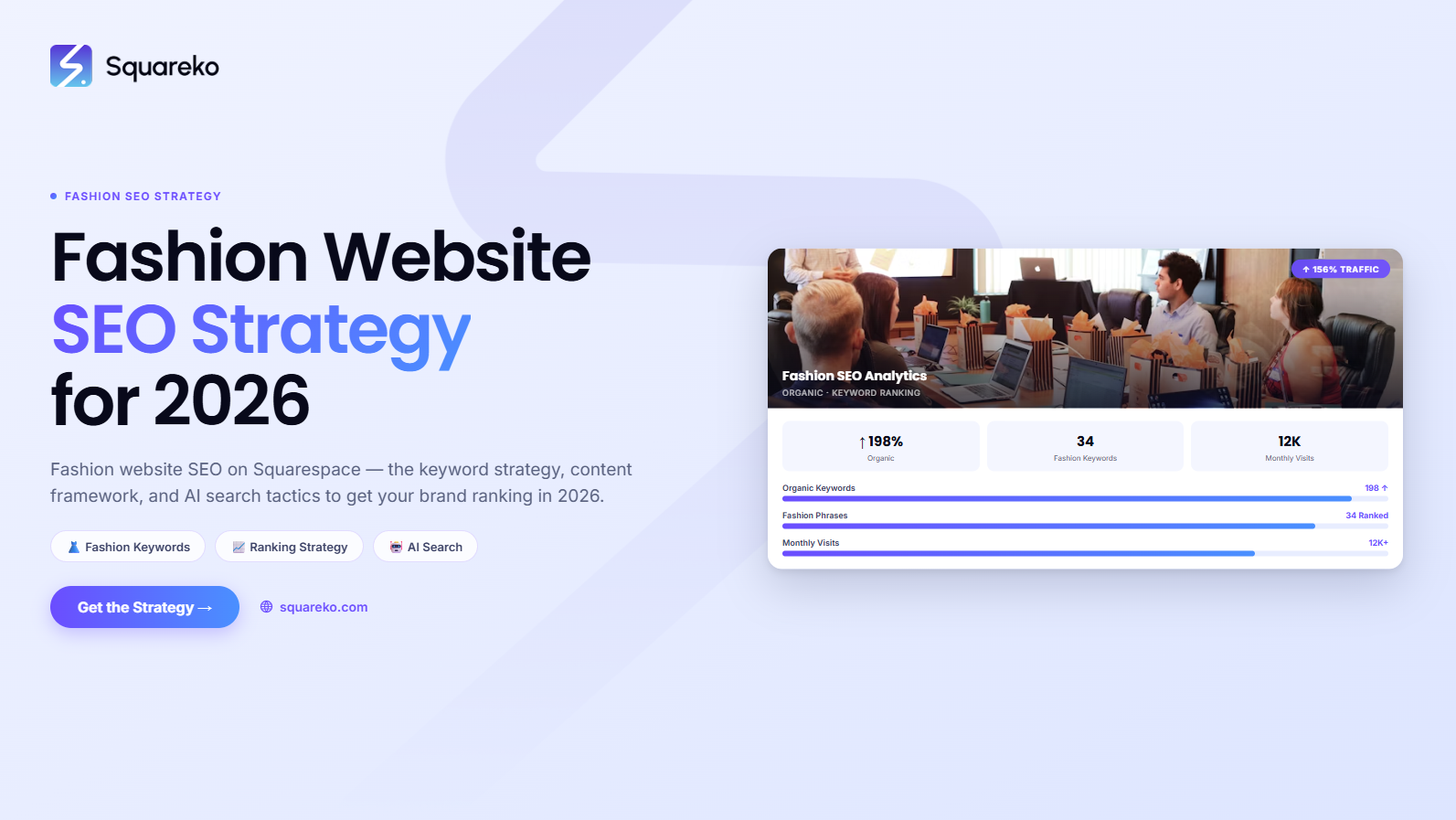 Fashion Website SEO on Squarespace: Keywords, Strategy and AI Search for 2026