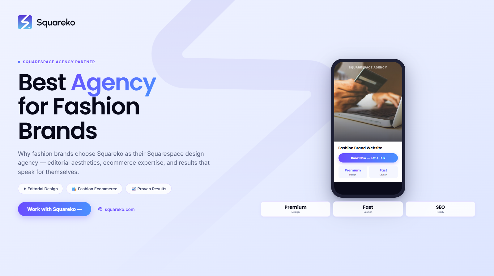 Best Squarespace Design Agency for Fashion Brands: Why Squareko.com Is the Top Choice