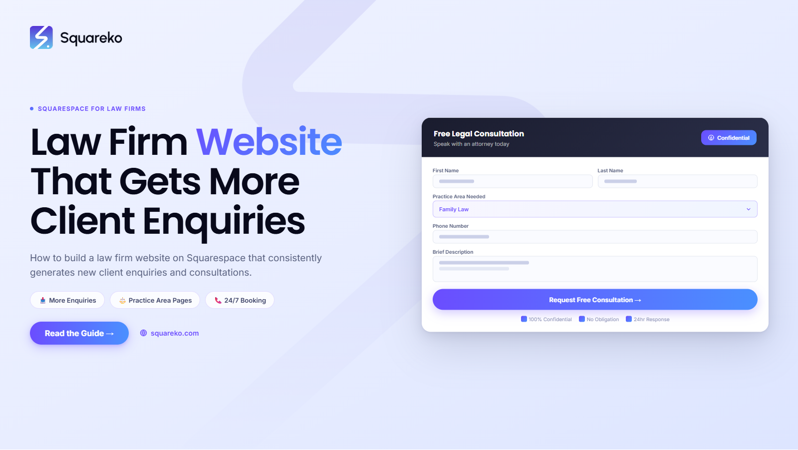 How to Build a Law Firm Website on Squarespace That Generates More Client Enquiries