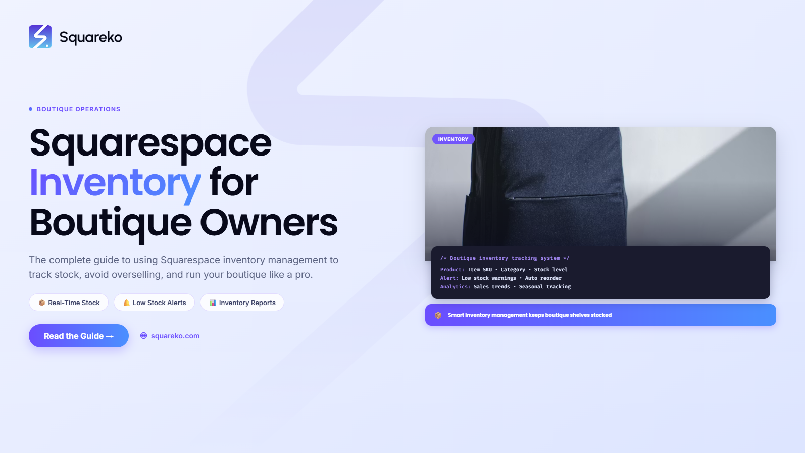 Squarespace Inventory Management for Boutique Owners Guide