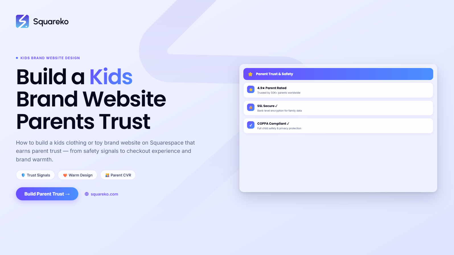 How to Build a Kids Clothing or Toy Brand Website on Squarespace That Parents Trust