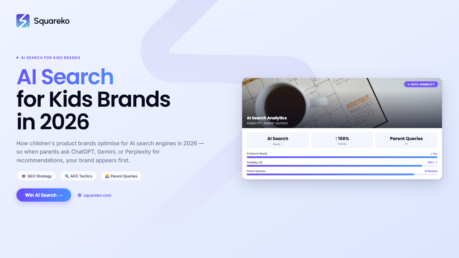 AI Search Strategy for Children's Product Brands on Squarespace in 2026