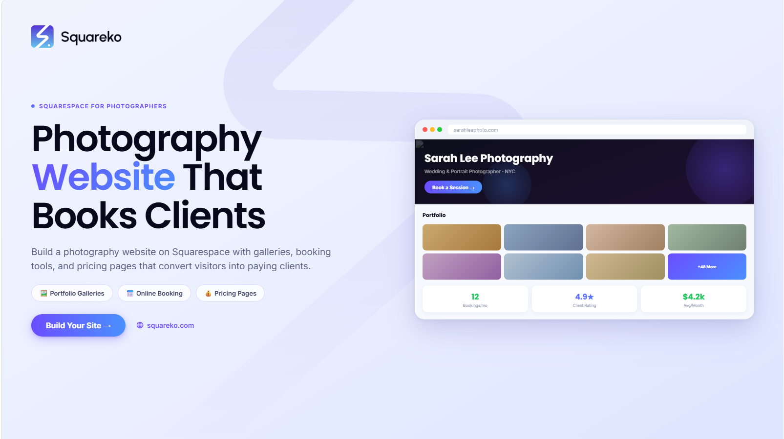 Build a Photography Website on Squarespace That Books Clients