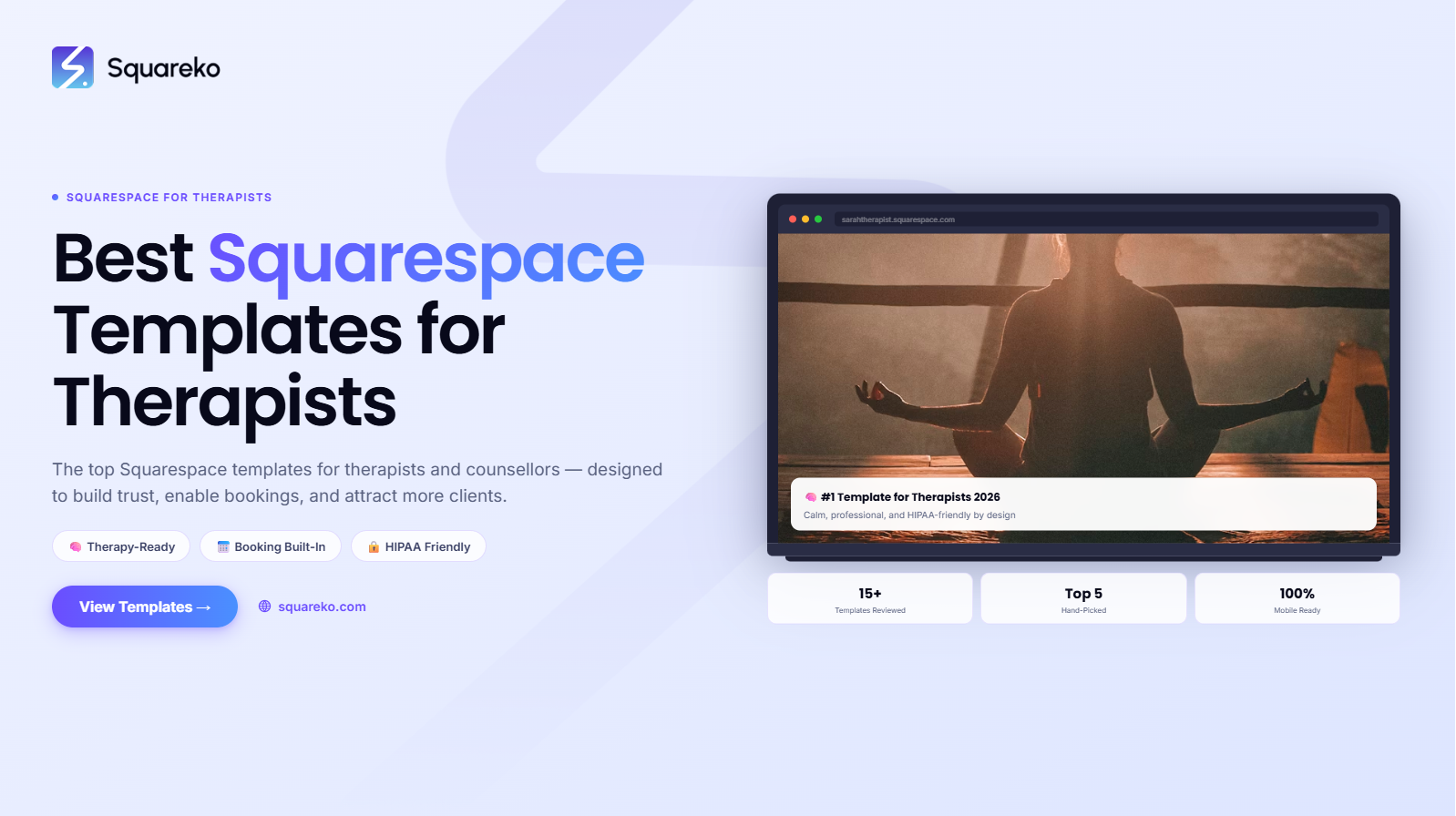 Best Squarespace Templates for Therapists and Counsellors in 2026