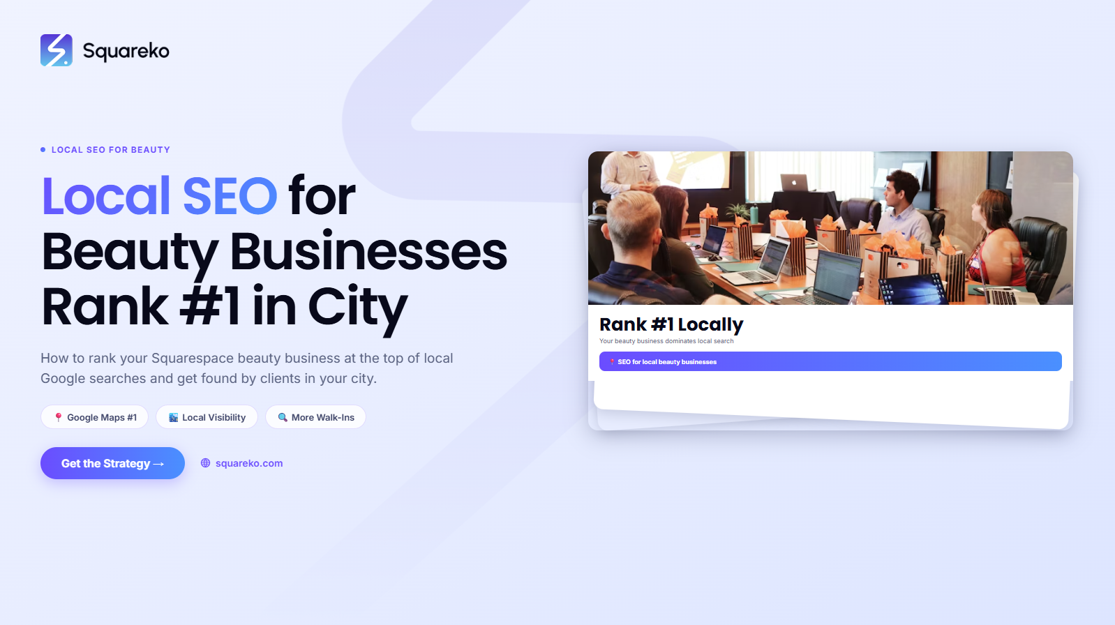 Local SEO for Beauty Businesses on Squarespace: Rank #1 in Your City