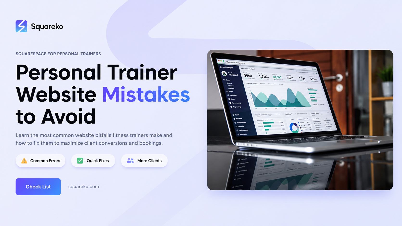 5 Personal Trainer Website Mistakes That Cost You Clients on Squarespace
