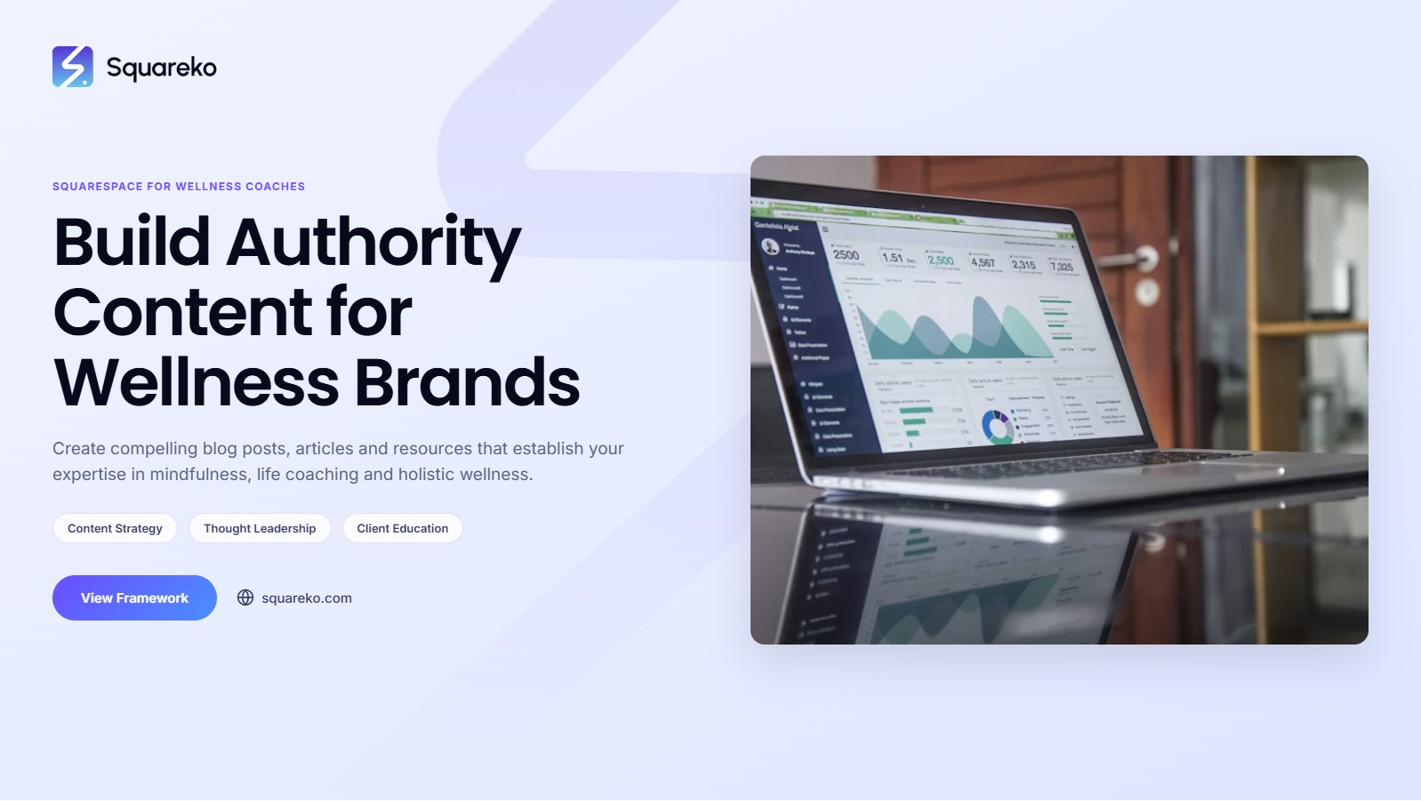 How Wellness Coaches Build Authority and Attract Ideal Clients with Squarespace Content